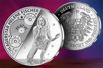 Helene Fischer als Silbermünze